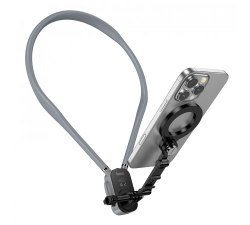 Кріплення для телефона на шию HOCO K31 Campo magnetic neck-hanging holder Black Gray (6942007664646)