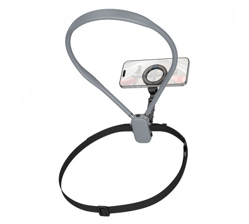 Кріплення для телефона на шию HOCO K31 Campo magnetic neck-hanging holder Black Gray (6942007664646)