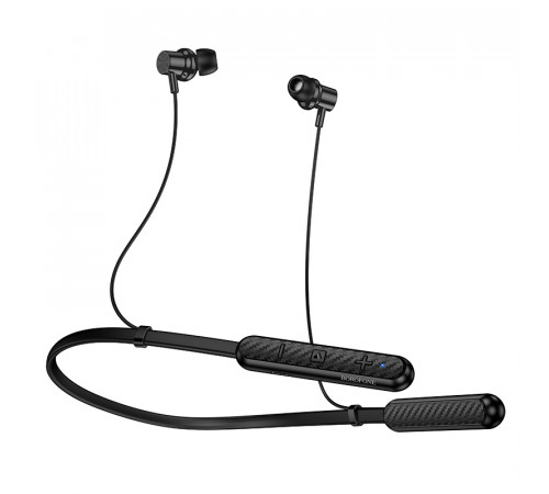 Бездротові спортивні навушники BOROFONE BE72 Sun neck hanging BT earphones Black (6941991124518)