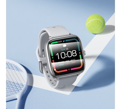 Смарт-годинник HOCO Y36 43mm. 200 mAh. IP67 Smart watch(call version) Silver (6942007667593)