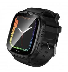 Дитячий смарт-годинник HOCO Y106 4G 46mm. 730 mAh children phone watch Black (6942007658690)