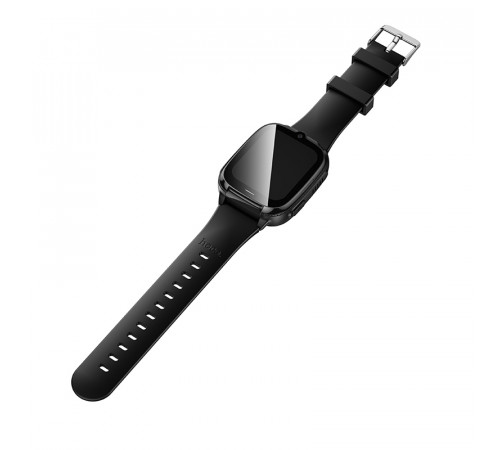 Дитячий смарт-годинник HOCO Y106 4G children phone watch Black (6942007658690)