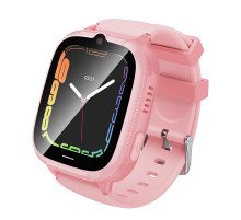 Дитячий смарт-годинник HOCO Y106 4G 46mm. 730 mAh children phone watch Pink (6942007658713)