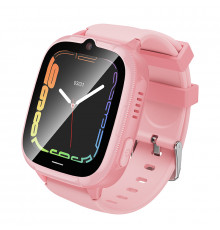 Детские смарт-часы HOCO Y106 4G 46mm. 730 mAh children phone watch Pink (6942007658713)