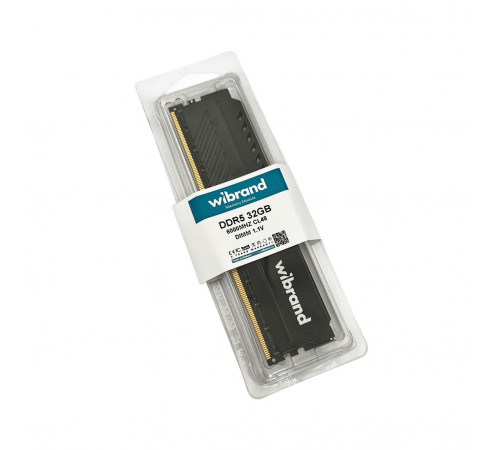 Оперативна пам'ять DDR5 Wibrand 32GB 6000MHz CL48 DIMM Heatsink Black (WI6000DDR5D/32GB)