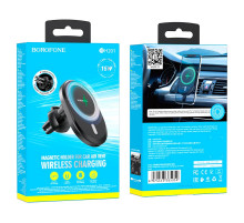 Holder Borofone BH201 magnetic з бездротовою зарядкою