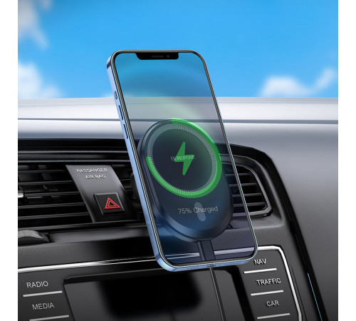 Holder Borofone BH201 magnetic з бездротовою зарядкою