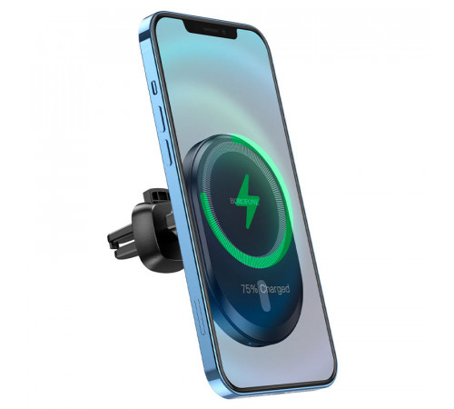 Holder Borofone BH201 magnetic з бездротовою зарядкою