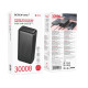 Зовнішній акумулятор BOROFONE BJ80B Clever 22.5W+PD20W fully compatible power bank(30000mAh) Black (6941991121630)