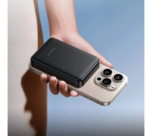 Зовнішній акумулятор BOROFONE BJ82A Dawn PD20W magnetic power bank(10000mAh) Black (6941991124808)