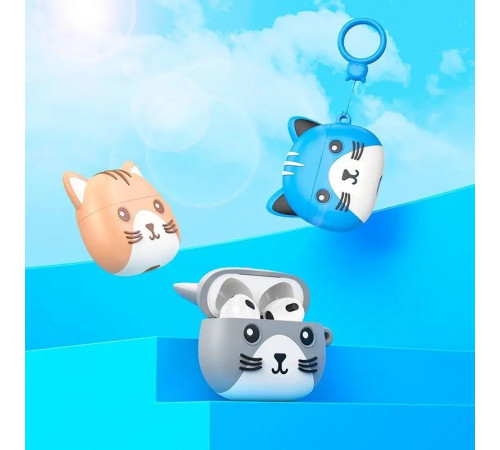 Бездротові навушники TWS HOCO EW46 Khaki Cat (6931474788863)