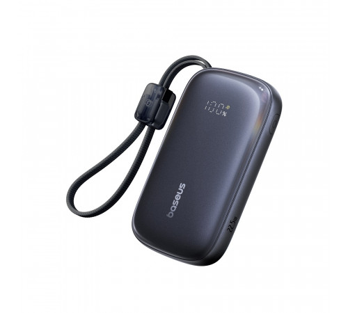 Зовнішній акумулятор Baseus EnerFill FC21 Qpow 3 Ultra Digital Display Power Bank with Detachable Cable 20000mAh 22.5W Cosmic Black (E0027M00)