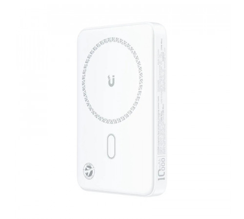 Зовнішній акумулятор ACEFAST M26-10000 PD20W magnetic fast wireless charging power bank White (6974316285212)