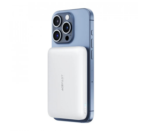 Зовнішній акумулятор ACEFAST M25-5000 PD20W magnetic fast wireless charging power bank White (6974316285205)