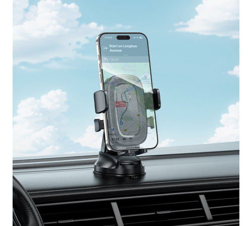 Автотримач для телефона BOROFONE BH132 Follower one-button car holder(center console) (6941991121302)