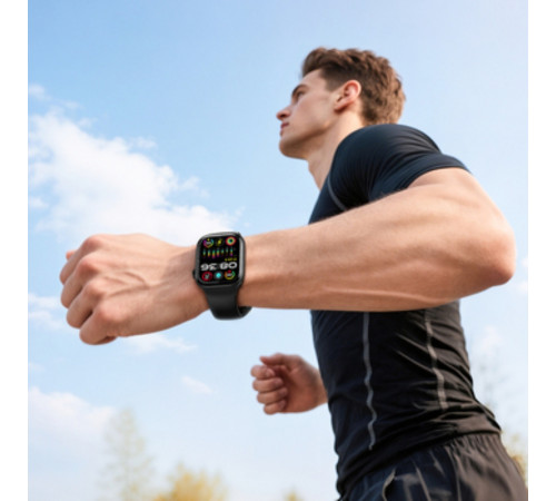 Смарт-годинник BOROFONE BD14 Plus 51mm. 200 mAh. IP54 Black Smart watch(call version) Black (6941991126192)