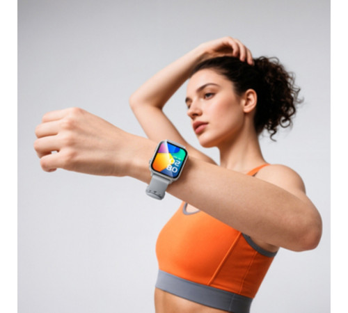 Смарт-годинник BOROFONE BD15 46mm. 200 mAh. IP67 Smart watch(call version) silver (6941991125416)