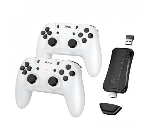 Ігрова приставка + 2 джойстики HOCO GA31 Collection game box+two wireless gamepads set White (6942007672122)