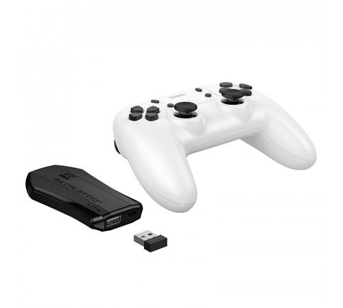 Ігрова приставка + 2 джойстики HOCO GA31 Collection game box+two wireless gamepads set White (6942007672122)