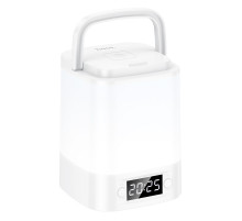 Світильник HOCO HX15 1.5W. 1200 mAh. Smart clock night light White (6942007671842)