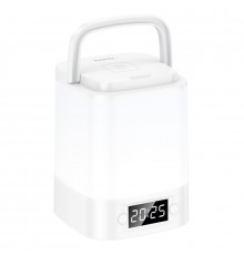 Світильник HOCO HX15 1.5W. 1200 mAh. Smart clock night light White (6942007671842)