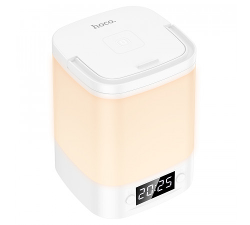 Світильник HOCO HX15 1.5W. 1200 mAh. Smart clock night light White (6942007671842)