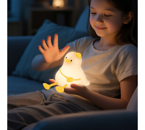 Світильник HOCO HX16 2W. 1200 mAh. Silicone lamp Duck (6942007672757)
