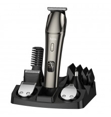 Машинка для стрижки HOCO HP26 600 mAh. IPX6. Multi-function electric clipper grooming set Metal Gray (6942007672771)