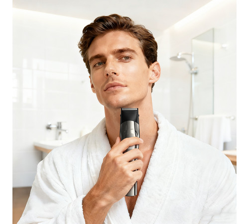 Машинка для стрижки HOCO HP26 600 mAh. IPX6. Multi-function electric clipper grooming set Metal Gray (6942007672771)