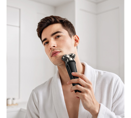 Електробритва HOCO HP39 600 mAh. Three-head shaver Metal Gray (6942007667463)