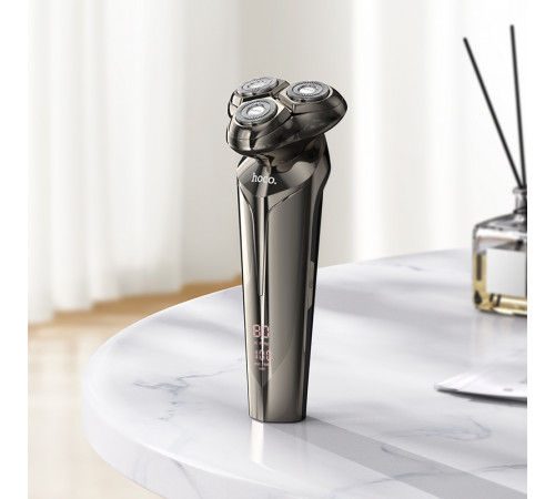 Електробритва HOCO HP39 600 mAh. Three-head shaver Metal Gray (6942007667463)