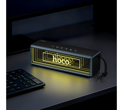 Портативна колонка HOCO HC40 Luz sports, 10W*2, Black (6942007666268)