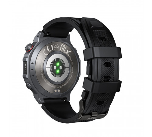 Смарт-годинник HOCO Y37 AMOLED 36mm. 520 mAh. GPS sports watch(call version) Black (6942007666046)