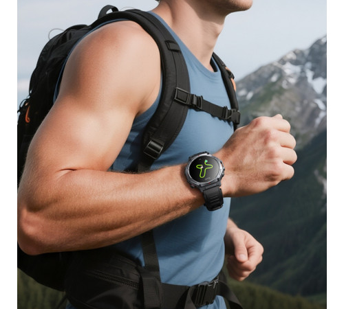 Смарт-годинник HOCO Y37 AMOLED 36mm. 520 mAh. GPS sports watch(call version) Black (6942007666046)