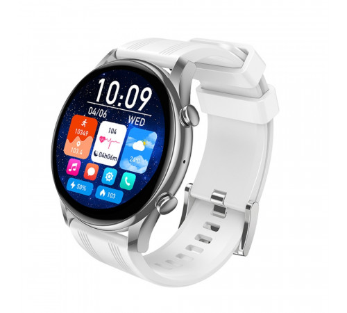 Смарт-годинник HOCO Y38 AMOLED 36mm. 300 mAh. Smart watch(call version) Silver (6942007672054)