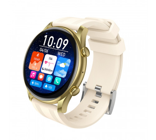 Смарт-годинник HOCO Y38 AMOLED 36mm. 300 mAh. Smart watch(call version) Gold (6942007672061)