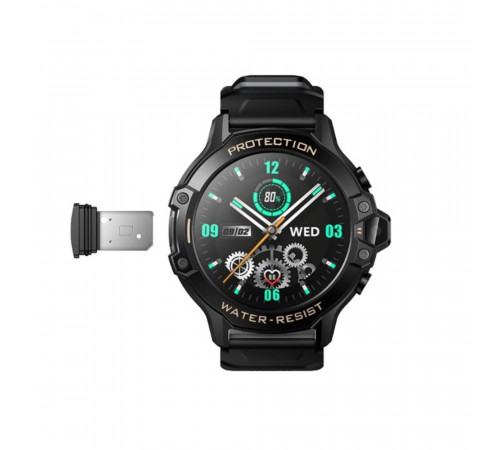 Дитячий смарт-годинник HOCO Y107 4G 32mm. 700 mAh. IP54. children phone watch black (6942007666053)