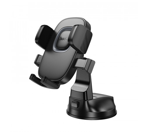 Автотримач для телефона HOCO H76 Crown one-button car holder(center console) Black Metal Gray (6942007646918)
