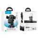 Автотримач для телефона HOCO H76 Crown one-button car holder(center console) Black Metal Gray (6942007646918)