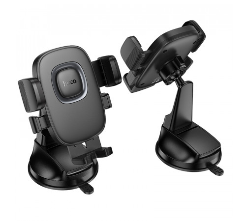 Автотримач для телефона HOCO H76 Crown one-button car holder(center console) Black Metal Gray (6942007646918)