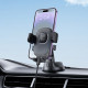Автотримач для телефона HOCO H76 Crown one-button car holder(center console) Black Metal Gray (6942007646918)