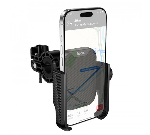 Вело/Мото тримач для телефона HOCO H91 Milly motorcycle bicycle universal holder Black (6942007662642)