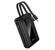 Зовнішній акумулятор HOCO J162A Full power 22.5W+PD20W fully compatible power bank with two cables(20000mAh) Black (6942007663083)