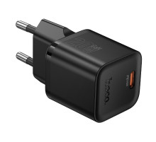 Мережевий зарядний пристрій HOCO N64 Ingenious single port PD20W charger BLack (6942007655101)