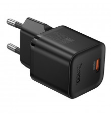 Мережевий зарядний пристрій HOCO N64 Ingenious single port PD20W charger BLack (6942007655101)
