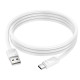 Кабель HOCO X114 Energy charging data cable Type-C 1m White (6942007647090)