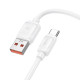 Кабель HOCO X115 Surpass 100W fast charging data cable Type-C White (6942007651981)