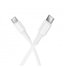 Кабель HOCO X120 Beneficio 60W скачать data cable C to C White (6942007658935)
