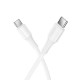 Кабель HOCO X120 Beneficio 60W charging data cable C to C White (6942007658935)
