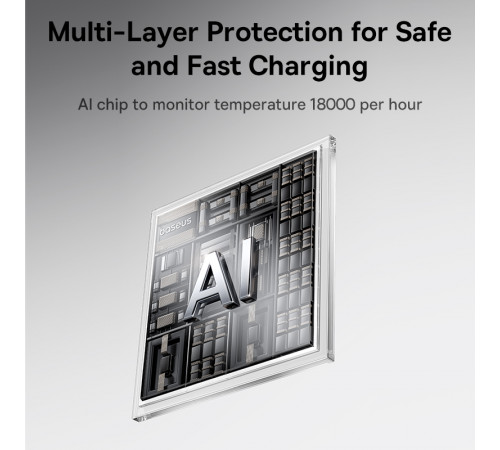 Зовнішній акумулятор Baseus EnerFill FC11 Digital Display Power Bank with Dual Built-in Cables 10000mAh 22.5W Cosmic Black (E0027R04)